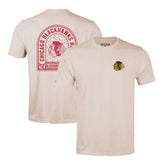 Chicago Blackhawks Levelwear Richmond Stained Glass T-Shirt Khaki