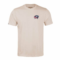 Columbus Blue Jackets Levelwear Richmond Stained Glass T-Shirt Khaki