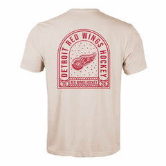 Detroit Red Wings Levelwear Richmond Stained Glass T-Shirt Khaki