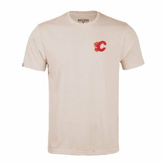Calgary Flames Levelwear Richmond Stained Glass T-Shirt Khaki
