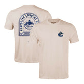 Vancouver Canucks Levelwear Richmond Stained Glass T-Shirt Khaki