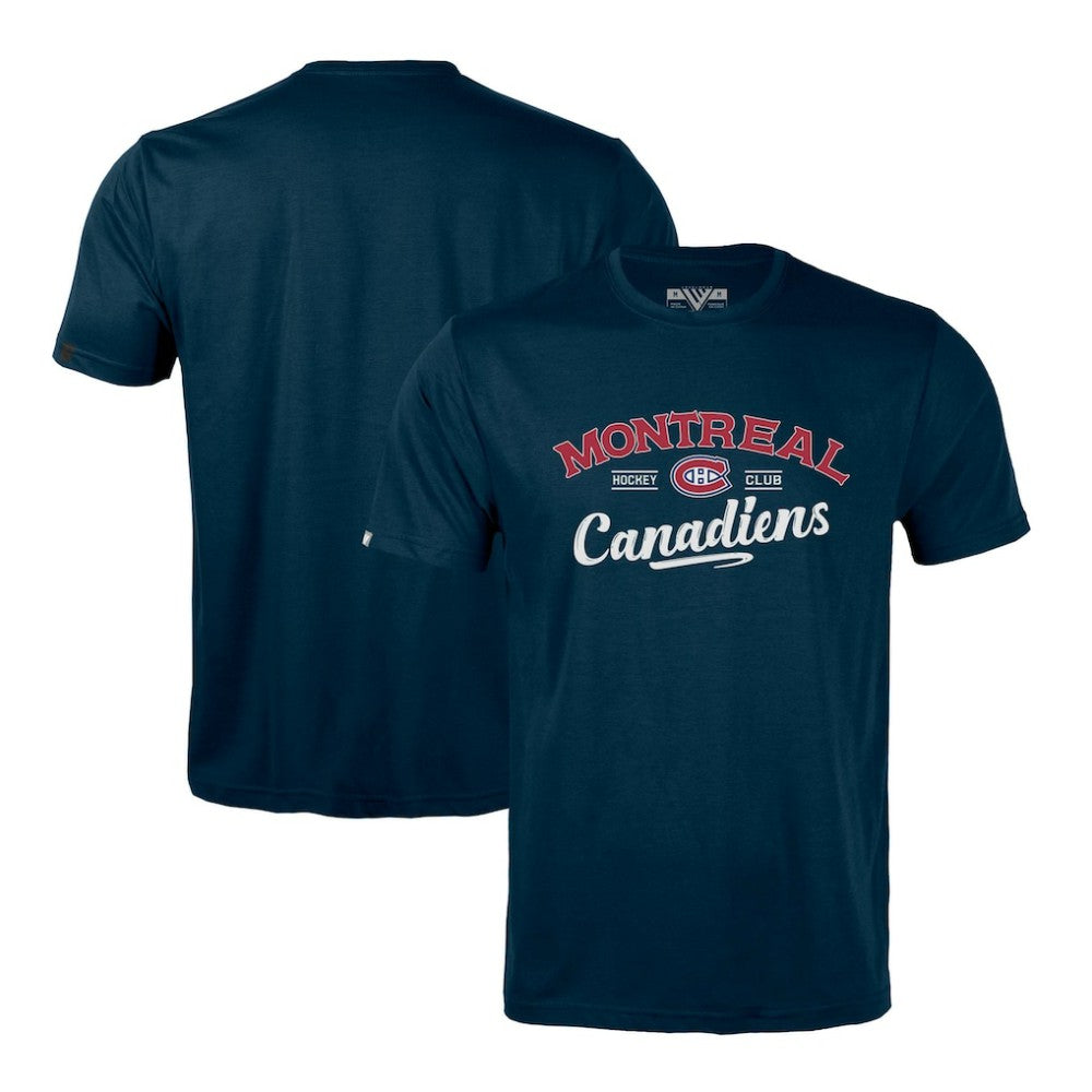Montreal Canadiens Levelwear Richmond Ice Wall T-Shirt Navy