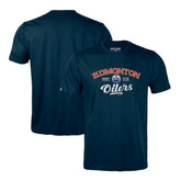 Edmonton Oilers Levelwear Richmond Ice Wall T-Shirt Navy