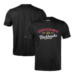 Chicago Blackhawks Levelwear Richmond Ice Wall T-Shirt Black