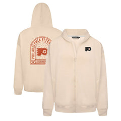 Philadelphia Flyers Levelwear Uphill Stained Glass Full-Zip Hoodie Jacket Khaki