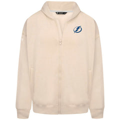 Tampa Bay Lightning Levelwear Uphill Stained Glass Full-Zip Hoodie Jacket Khaki