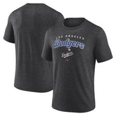 Los Angeles Dodgers Wonderment Tri-Blend T-Shirt - Charcoal