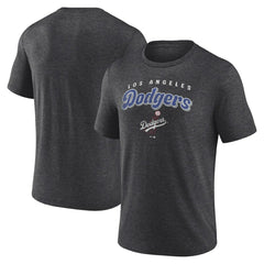 Los Angeles Dodgers Wonderment Tri-Blend T-Shirt - Charcoal