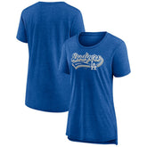 Los Angeles Dodgers Women's League Leader Tri-Blend T-Shirt - Royal