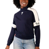 Philadelphia Phillies Lusso Women's Monica Pullover Sweatshirt - Navy