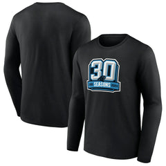 Carolina Panthers 30th Anniversary Long Sleeve T-Shirt - Black outlet