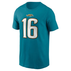Trevor Lawrence Jacksonville Jaguars Throwback Name & Number T-Shirt - Teal | Nike on sale