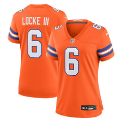 P.J. Locke III Denver Broncos Women's Mile High Collection 1977 Throwback Player Game Jersey - Orange | Nike sale