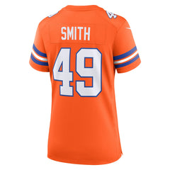Dennis Smith Denver Broncos Women's Mile High Collection 1977 Throwback Retired Player Game Jersey - Orange | Nike online