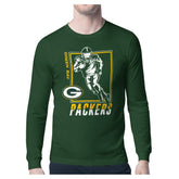 Green Bay Packers Starter Player Grid Graphic Long Sleeve T-Shirt - Olive for sale