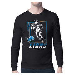 Detroit Lions Starter Player Grid Graphic Long Sleeve T-Shirt - Black discount