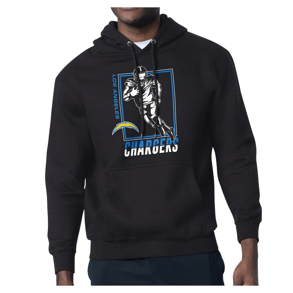 Los Angeles Chargers Starter Player Grid Pullover Hoodie - Black discount