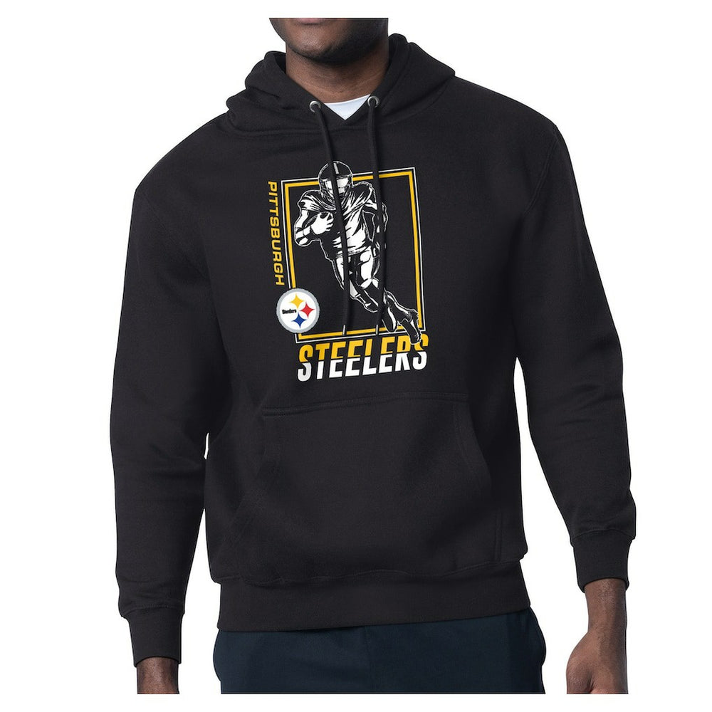 Pittsburgh Steelers Starter Player Grid Pullover Hoodie - Black cheap