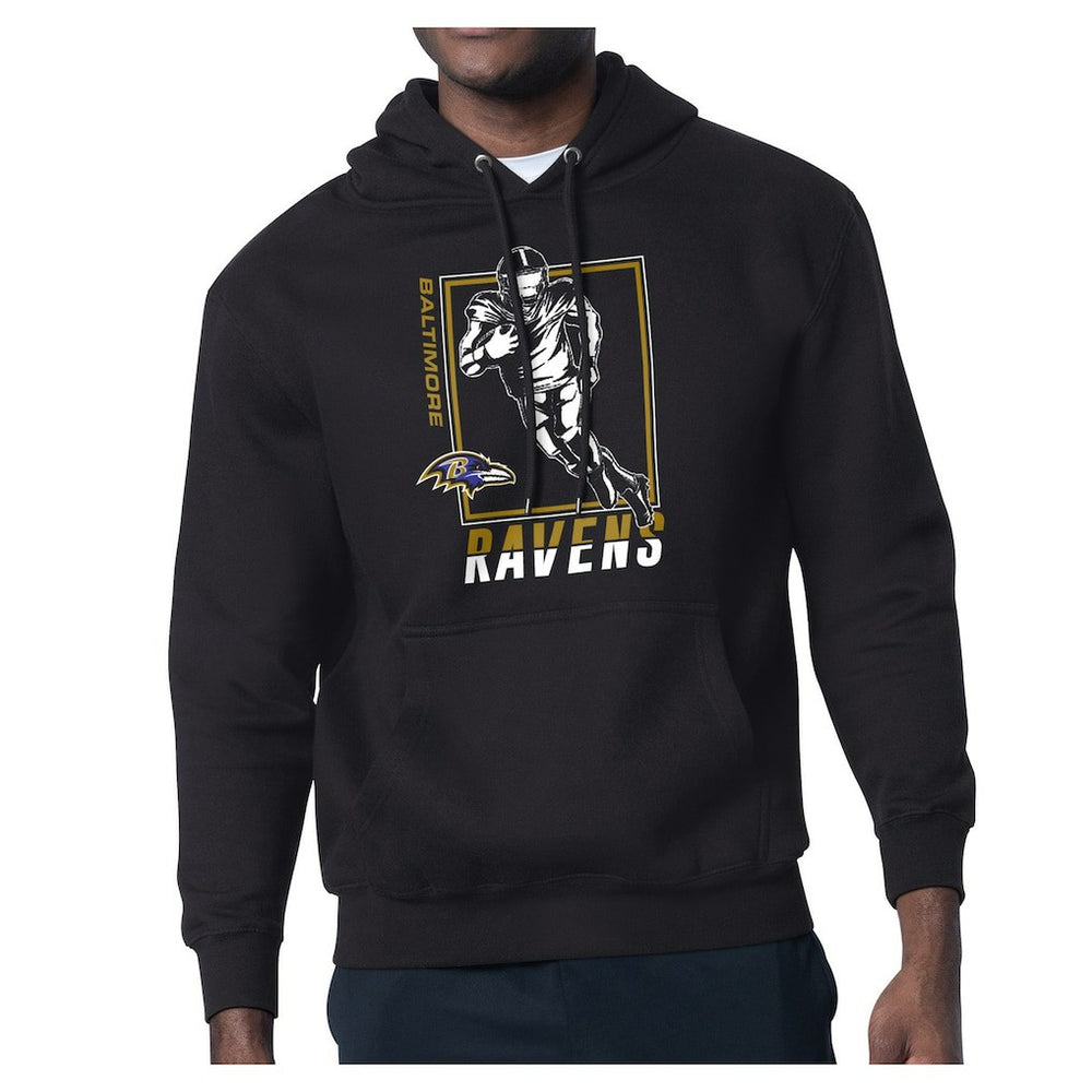 Baltimore Ravens Starter Player Grid Pullover Hoodie - Black cheap