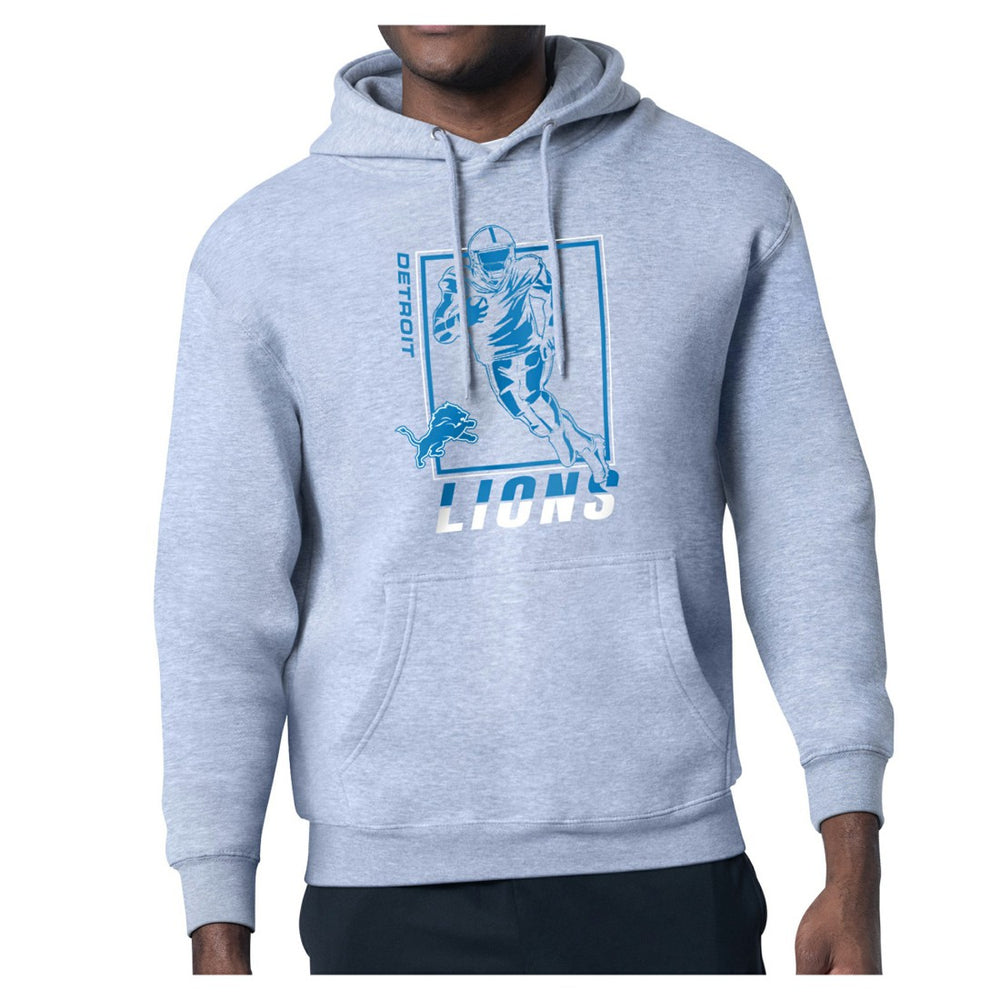 Detroit Lions Starter Player Grid Pullover Hoodie - Heather Gray cheap
