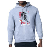 Kansas City Chiefs Starter Player Grid Pullover Hoodie - Heather Gray discount