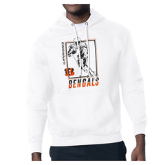 Cincinnati Bengals Starter Player Grid Pullover Hoodie - White for sale