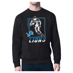 Detroit Lions Starter Player Grid Pullover Sweatshirt - Black for sale