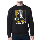 Green Bay Packers Starter Player Grid Pullover Sweatshirt - Black outlet