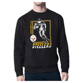 Pittsburgh Steelers Starter Player Grid Pullover Sweatshirt - Black discount