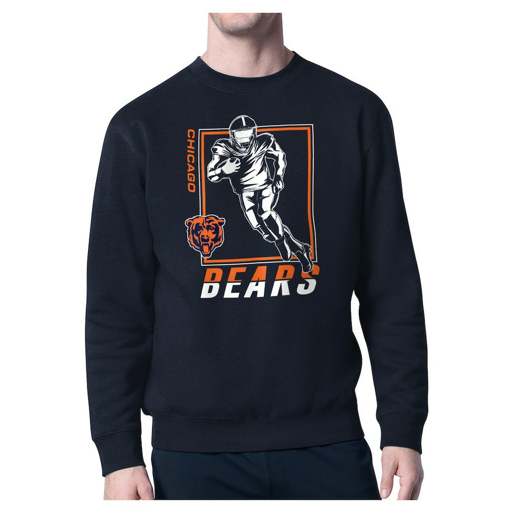 Chicago Bears Starter Player Grid Pullover Sweatshirt - Navy sale