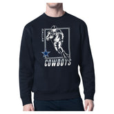 Dallas Cowboys Starter Player Grid Pullover Sweatshirt - Navy outlet