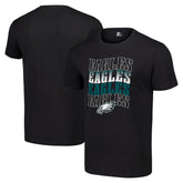 Philadelphia Eagles Starter Four Team Name Logo T-Shirt - Black outlet