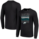 Philadelphia Eagles Starter Team Name Graphic Long Sleeve T-Shirt - Black on sale