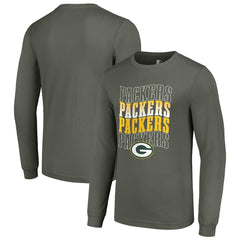 Green Bay Packers Starter Team Name Graphic Long Sleeve T-Shirt - Olive discount