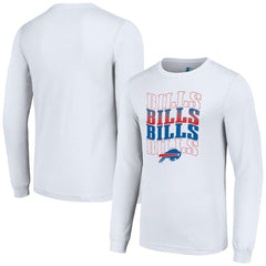 Buffalo Bills Starter Team Name Graphic Long Sleeve T-Shirt - White cheap