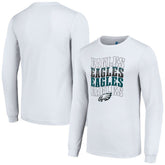 Philadelphia Eagles Starter Team Name Graphic Long Sleeve T-Shirt - White for sale