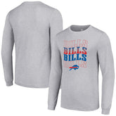 Buffalo Bills Starter Team Name Graphic Long Sleeve T-Shirt - Heather Gray cheap