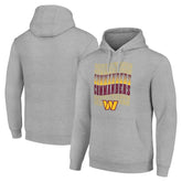 Washington Commanders Starter Four Team Name Logo Fleece Pullover Hoodie - Heather Gray outlet