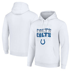 Indianapolis Colts Starter Four Team Name Logo Fleece Pullover Hoodie - White outlet