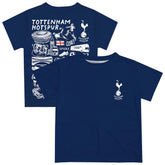 Tottenham Hotspur Vive La Fete Youth Impressions Artwork T-Shirt - Navy discount