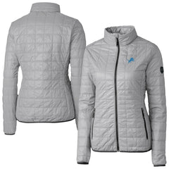 Detroit Lions Cutter & Buck Women's Rainier PrimaLoft Eco Insulated Full-Zip Puffer Jacket - Gray outlet
