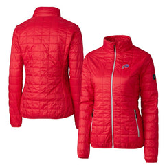 Buffalo Bills Cutter & Buck Women's Rainier PrimaLoft Eco Insulated Full-Zip Puffer Jacket - Red online