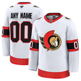 Ottawa Senators Fanatics Away Premium Custom Jersey White