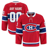 Montreal Canadiens Fanatics Home Authentic Pro Custom Jersey Red