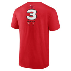 Josh Giddey Chicago Bulls Behind The Back Name & Number T-Shirt - Red outlet