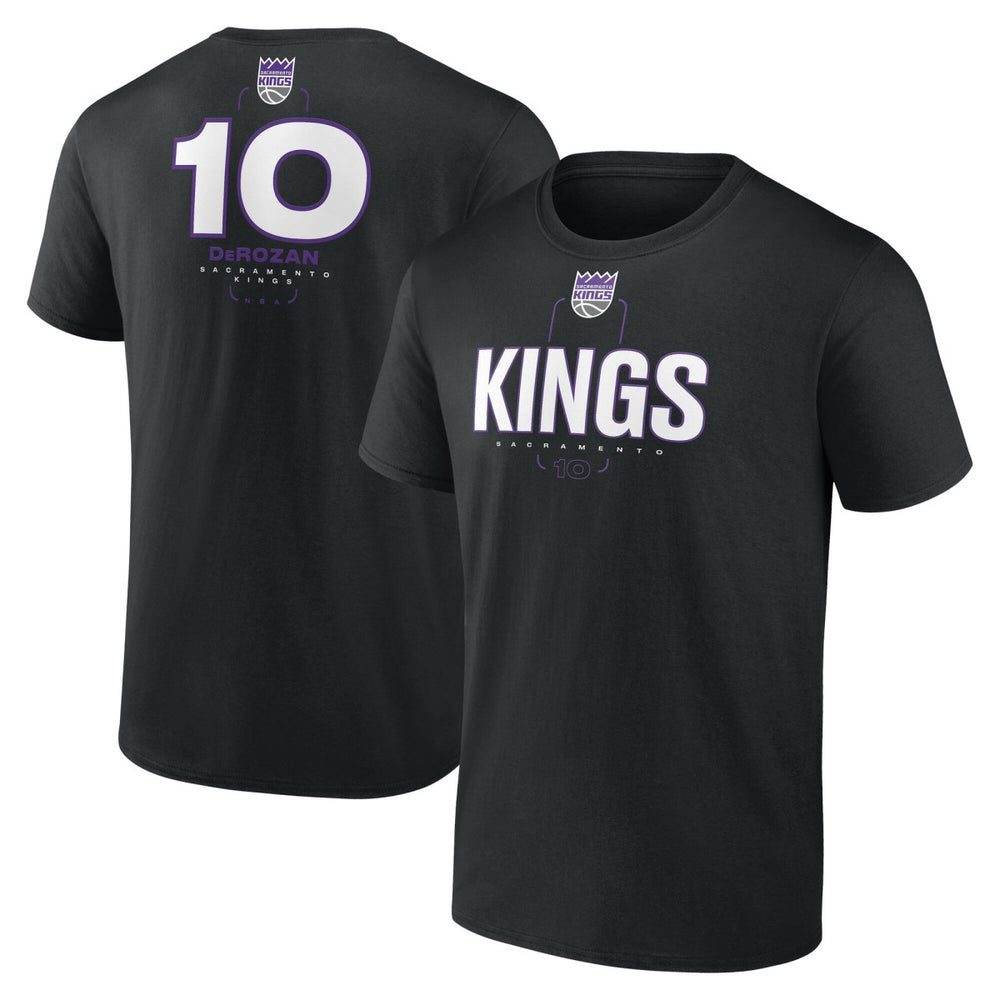 DeMar DeRozan Sacramento Kings Behind The Back Name & Number T-Shirt - Black cheap