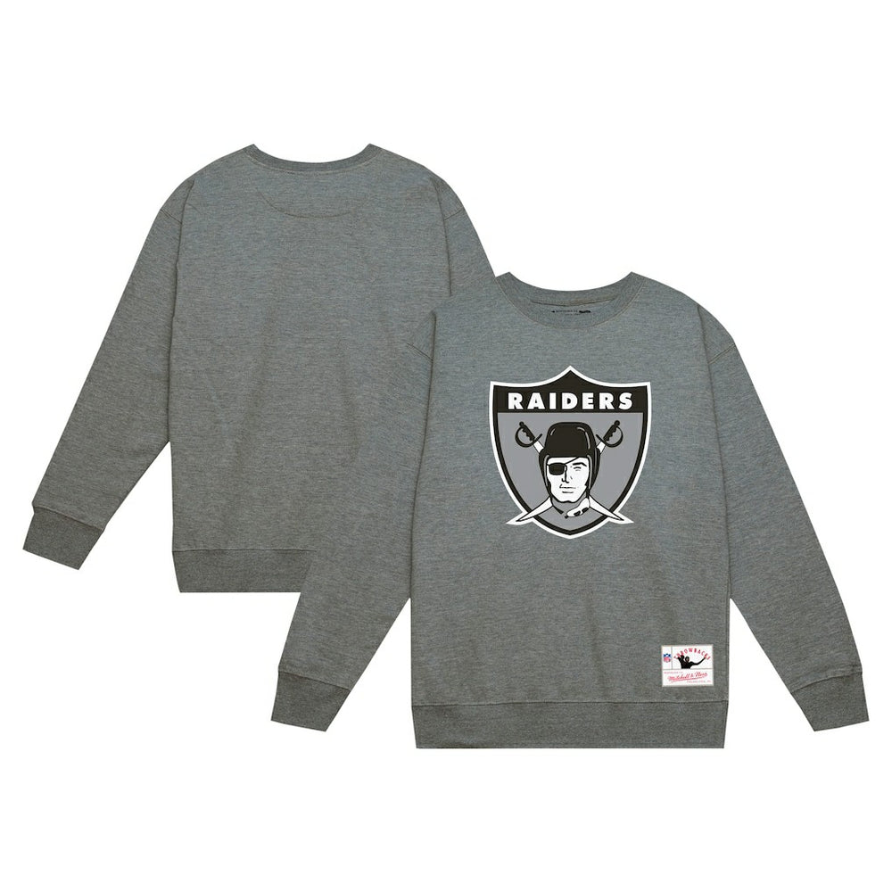 Las Vegas Raiders Basic Fleece Pullover Sweatshirt - Heather Gray outlet