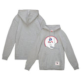 New England Patriots Helmet Logo Vintage Pullover Hoodie - Heather Gray online