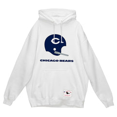 Chicago Bears Helmet Logo Vintage Pullover Hoodie - White online