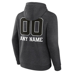 Baltimore Ravens Personalized Name & Number Monochrome Pullover Hoodie - Charcoal cheap